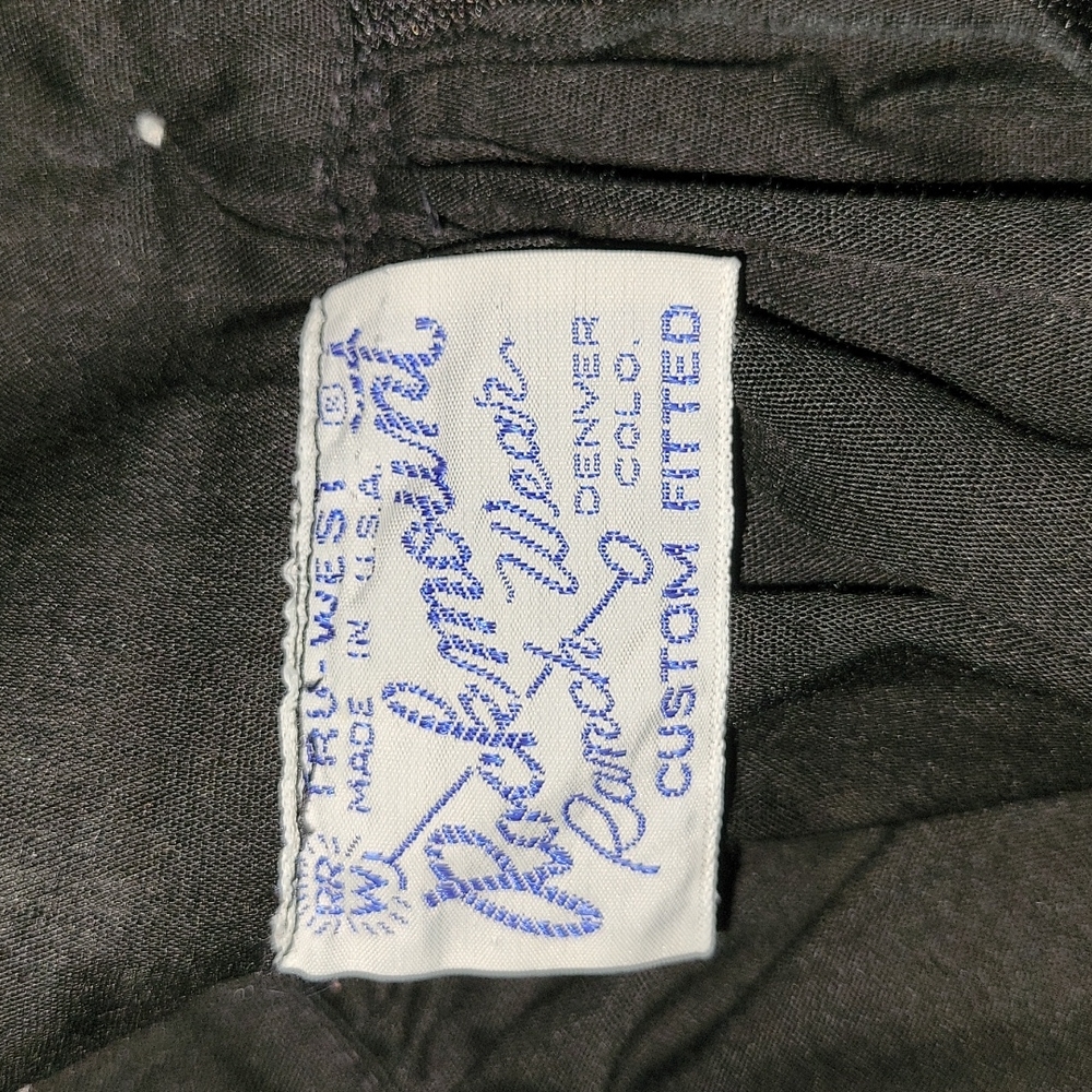 Vintage | Rockmount Ranch Wear Tru-West Black Circle Skirt | USA - Picture 9 of 10